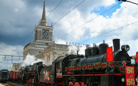 Ретропоезд «Победа» прибыл на вокзал Пенза I